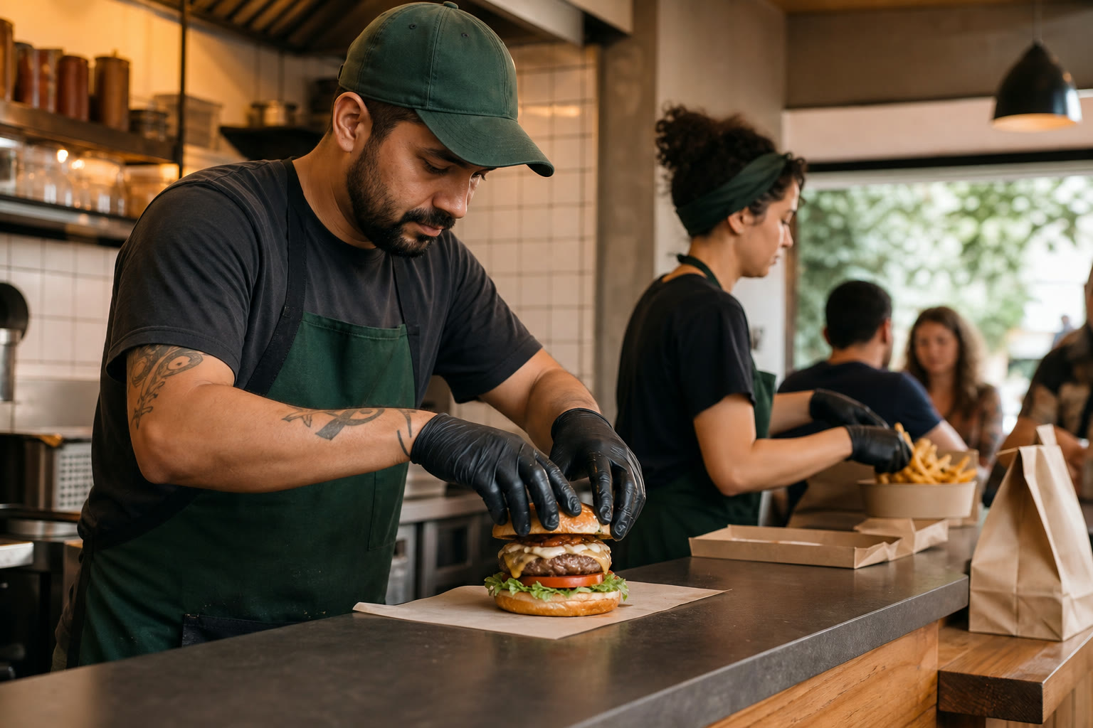 Operação de hamburgueria