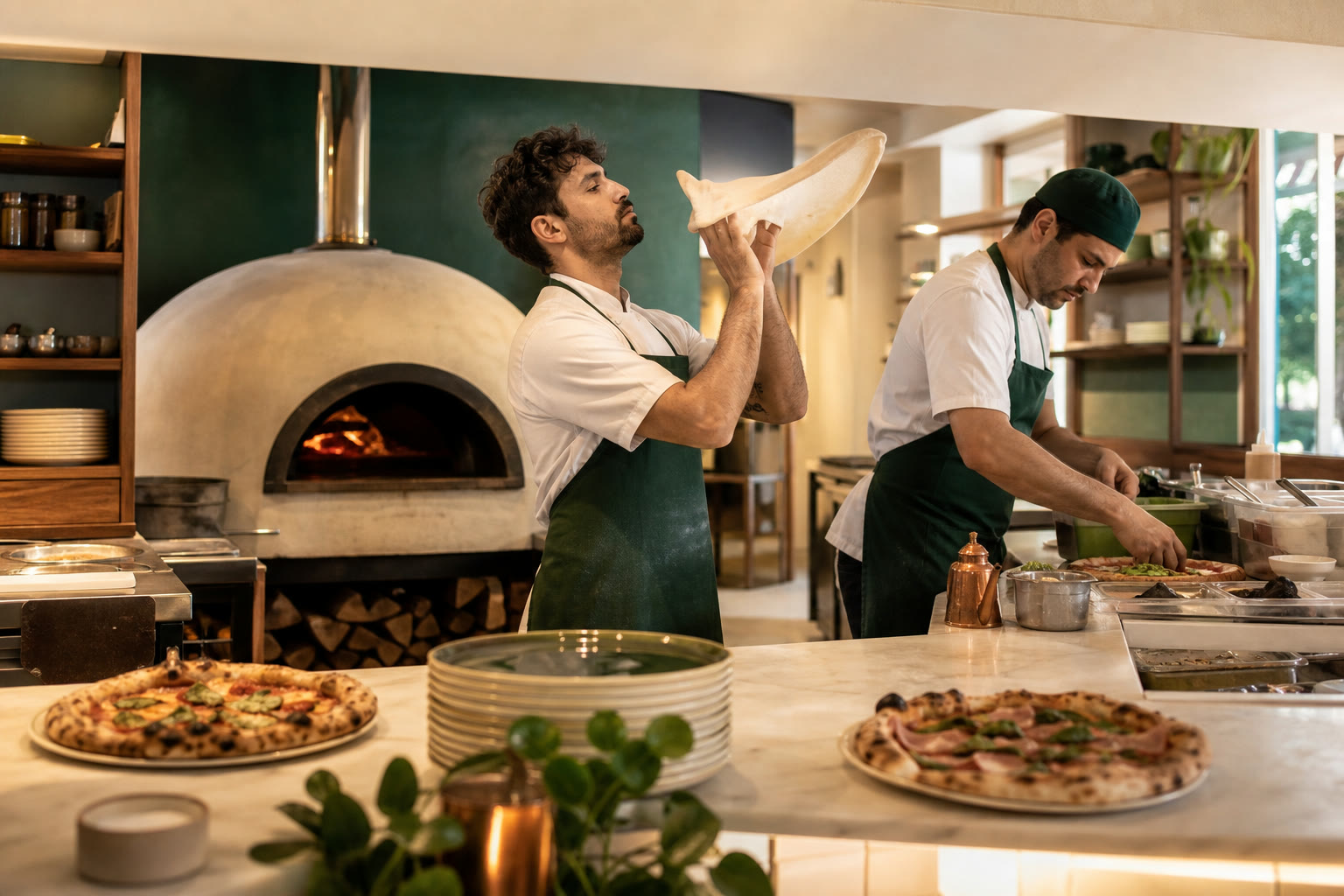 Operação de pizzaria