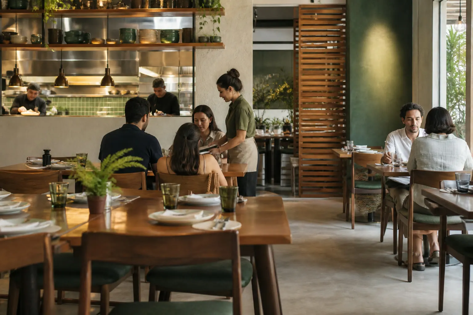 Operação de restaurante