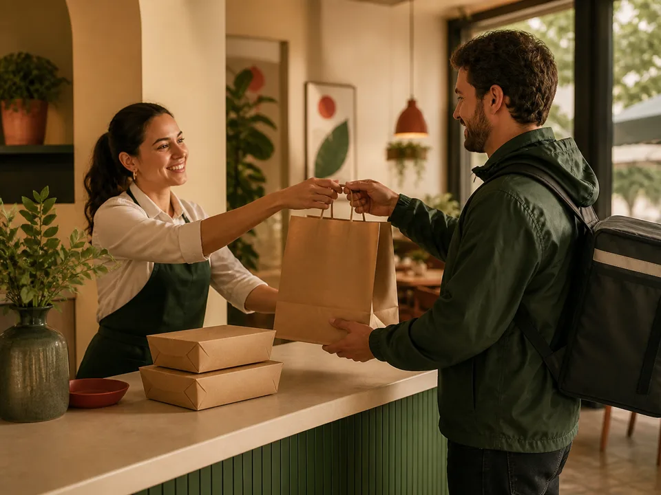 Expedição de uma operação de delivery